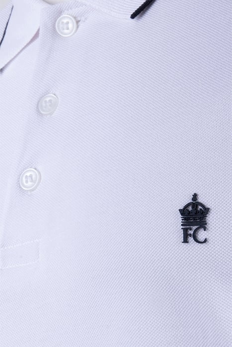 TIPPED PIQUE POLO WHITE / MARINE 3