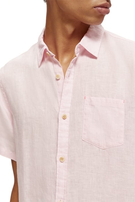 SHORT SLEEVE LINEN SHIRT ROSE 5