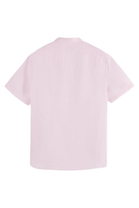 SHORT SLEEVE LINEN SHIRT ROSE 8