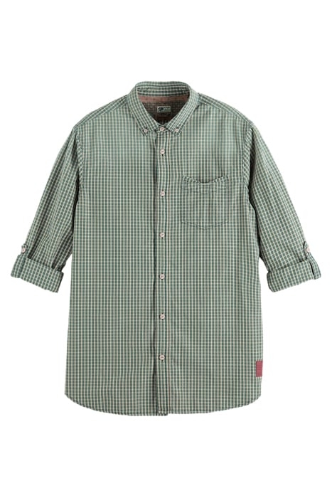 REGULAR-FIT GINGHAM CHECKED POPLIN SHIRT COMBO A 5