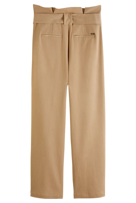 DAISY - HIGH RISE STRAIGHT LEG PAPERBAG TROUSERS TRAVERTINE 2