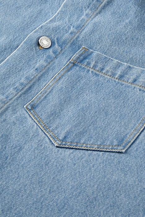 AMS BLAUW OVERSIZED DENIM OVERSHIRT IN ORGANIC COTTON WASHED 3