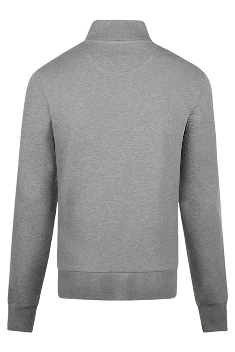 ZIP MOCK SWEATSHIRT MEDIUM GREY MELANGE 2