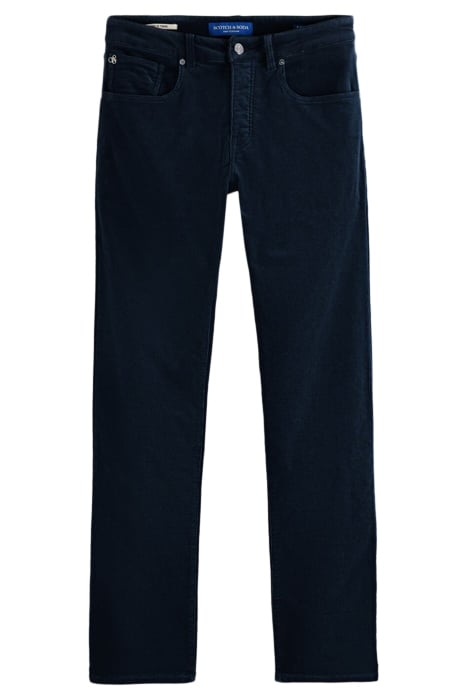 RALSTON REGULAR SLIM PANTS IN STRETCH CORDUROY STEEL 1