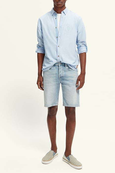 REGULAR-FIT POPLIN SHIRT WITH SLEEVE ROLL-UP COMBO C 3