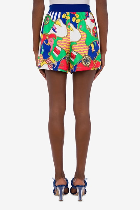 ALLOVER NAUTICAL SILK TWILL SHORTS MULTICOLOR 2