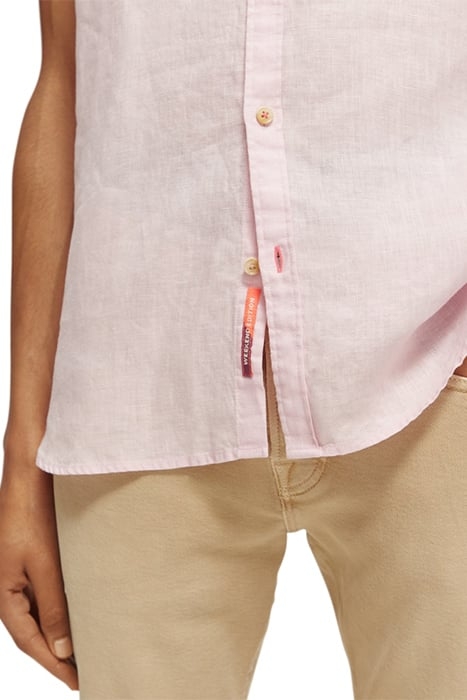 SHORT SLEEVE LINEN SHIRT ROSE 6