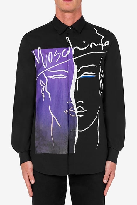 TONY VIRAMONTES ARCHIVE POPLIN SHIRT BLACK 1