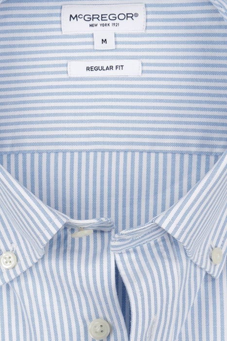 STRETCH OXFORD SHIRT SMALL STRIPE LIGHT BLUE 4