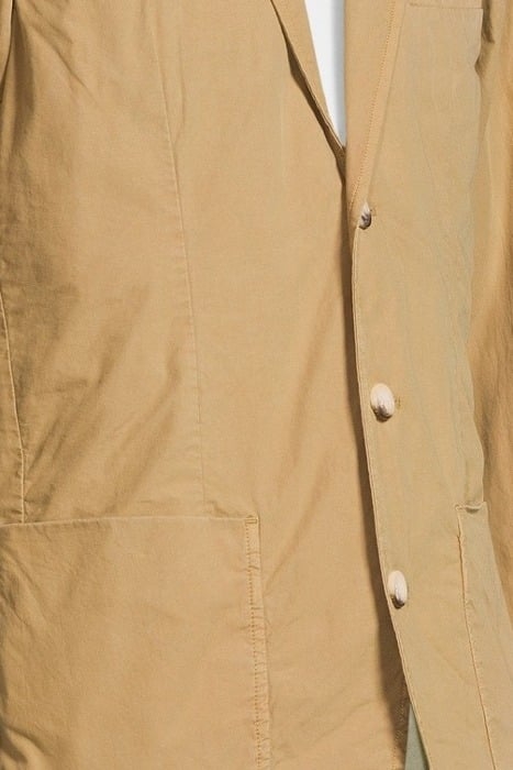GARMENT-DYED POPLIN BLAZER CONTAINS ORGANIC COTTON WALNUT 7