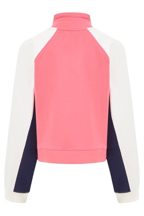 FC PANEL FUNNEL SWEAT CAMELLIA/IVRY/DKNAVY 2