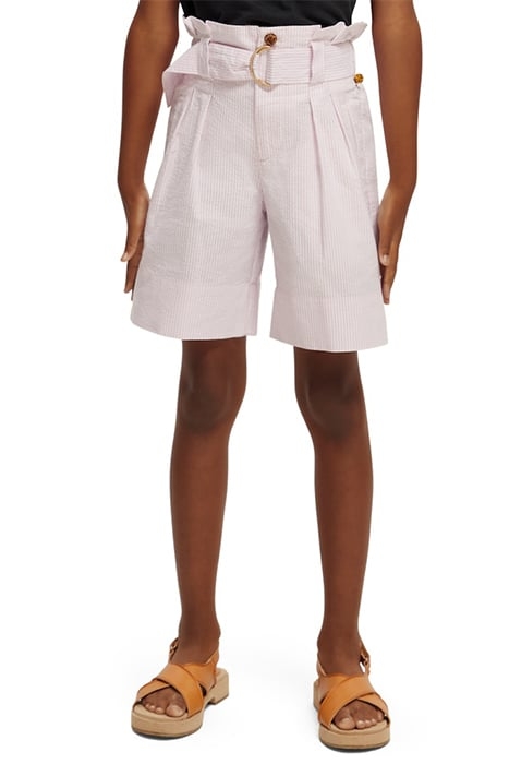 STRIPED SEERSUCKER PAPERBAG BERMUDA ORCHID SEERSUCKER 2