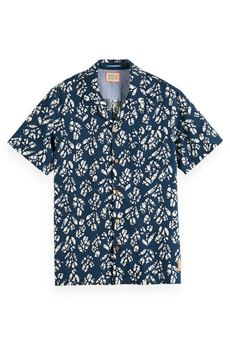 ALLOVER PRINTED SHORT-SLEEVED CAMP SHIRT COMBO D 1