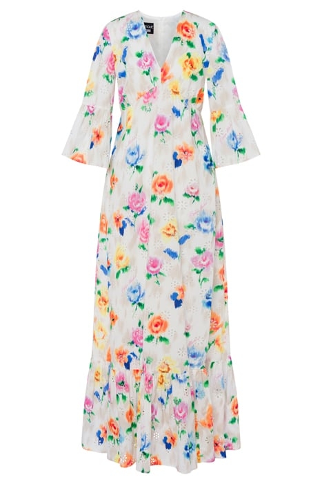 DRESS IN FLOWER CHINÉ BRODERIE ANGLAISE MULTICOLOR 3