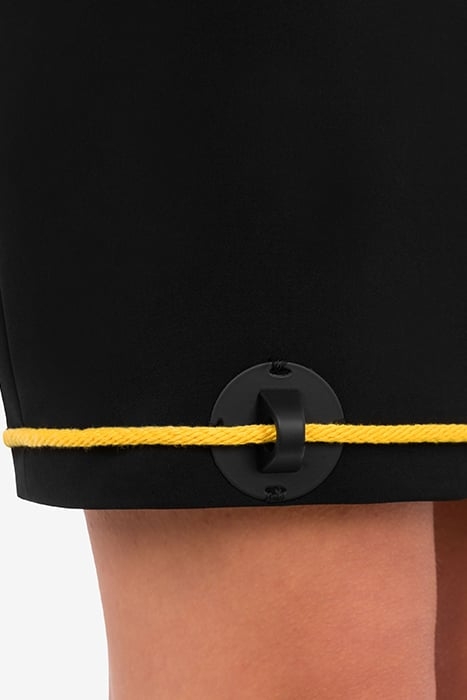 CREPE MINISKIRT NAUTICAL DETAILS BLACK 4