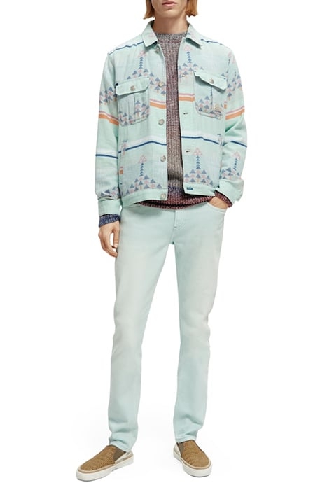 SKIM SKINNY JEANS — GARMENT DYED COLOURS MINT 4