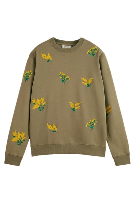 EMBROIDERED SWEATSHIRT KHAKI 1