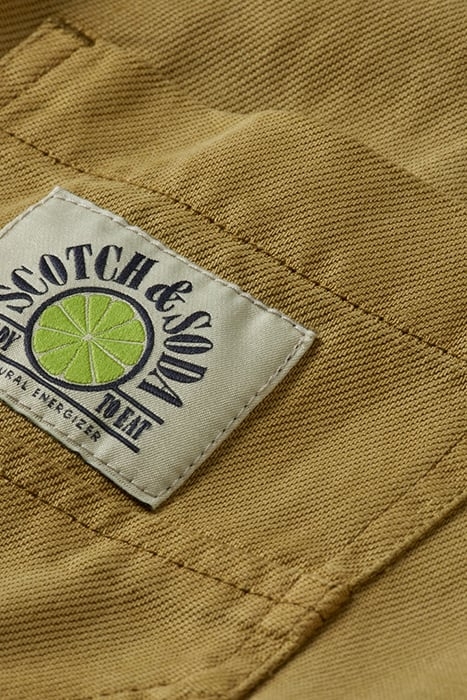 RELAXED SLIM FIT - GARMENT-DYED TENCEL CARGO PANTS KHAKI 8