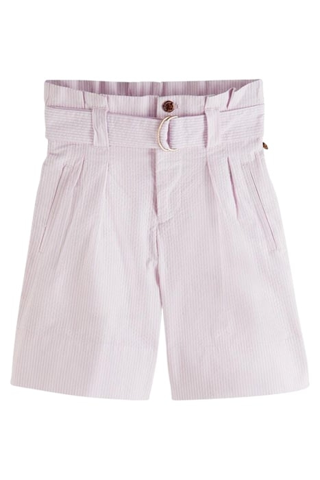 STRIPED SEERSUCKER PAPERBAG BERMUDA ORCHID SEERSUCKER 1