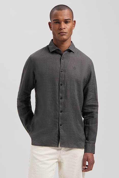 BASIC SHIRT LINEN BELUGA 1