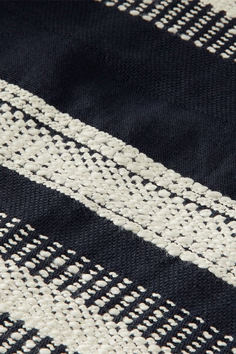 STRUCTURED STRIPED LINEN-BLEND BERMUDA SHORT COMBO A 6