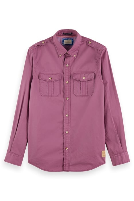REGULAR-FIT REFINED COTTON SHIRT DAHLIA 1