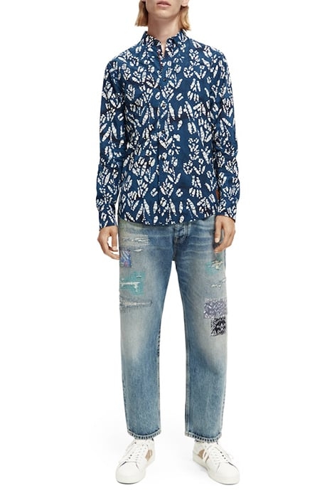 SLIM-FIT ALLOVER PRINTED POPLIN SHIRT COMBO E 4