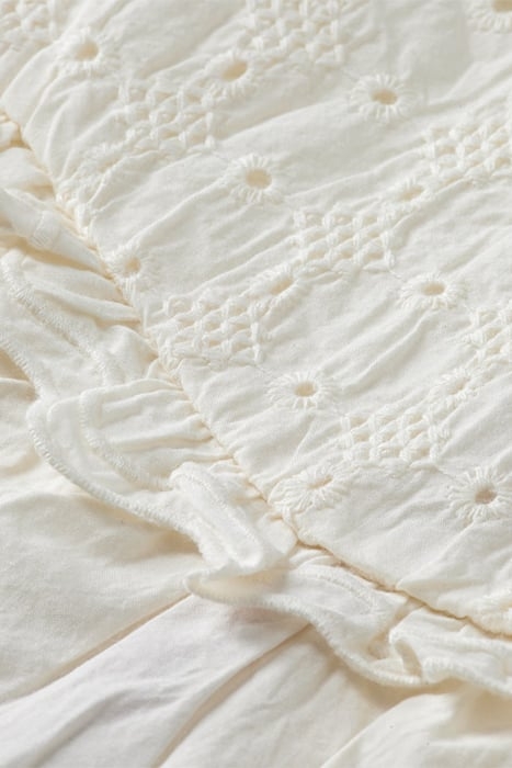 SHORT-SLEEVED BROIDERIE ANGLAISE TOP VANILLA ICE 6