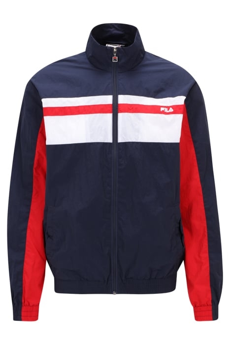 LUOYANG TRACK JACKET BLACK IRIS-BRIGHT WHITE-TRUE RED 4
