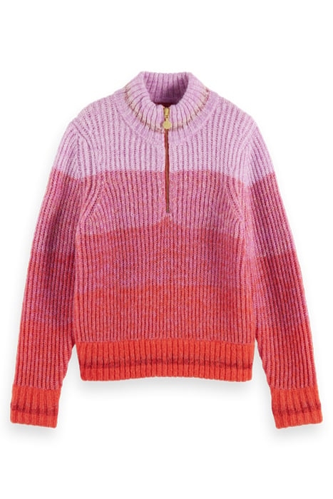 HALF-ZIP GRADIENT PULLOVER WINTER SUNSET 4