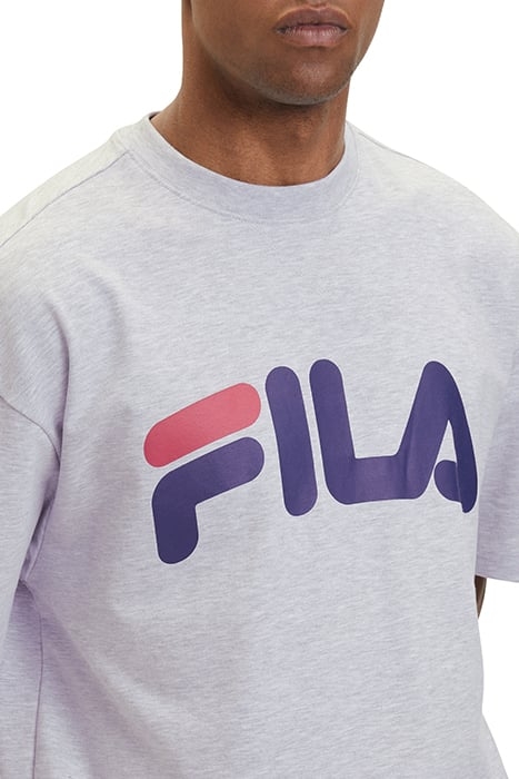 LOWELL OVERSIZED LOGO TEE LIGHT GREY MELANGE 6