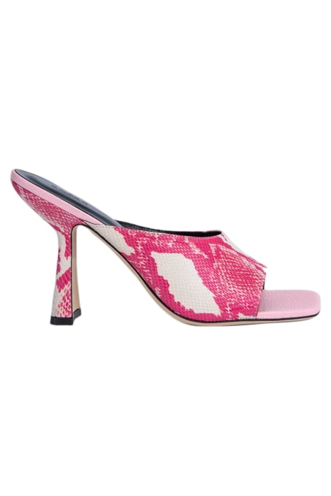 ZAYA CYCLAMEN SNAKE PRINT LEATHER 1