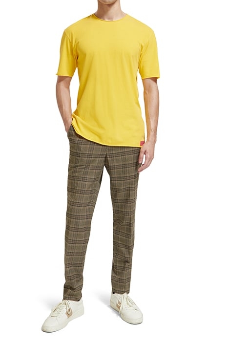 RELAXED FIT RAW EDGE T-SHIRT IN ORGANIC COTTON SPOTLIGHT 3