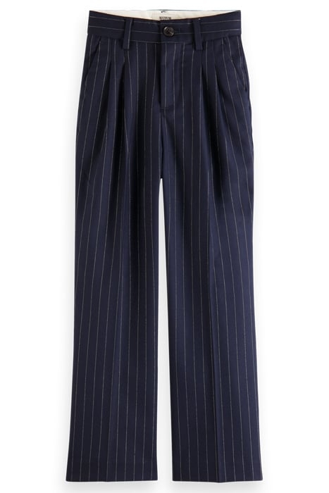 PLEATED PINSTRIPE BOYFRIEND PANTS NIGHT PINSTRIPE 4
