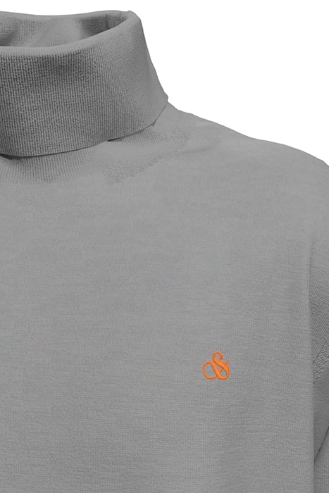 REGULAR FIT ESSENTIALS TURTLE IN ECO VERO LIGHT GREY MELANGE 3