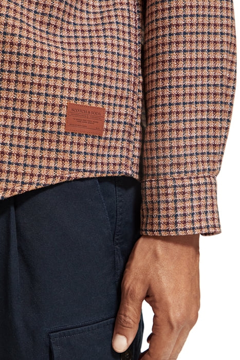 MINIMAL GRINDLE YARN CHECK BERRY WINE CHECK 7