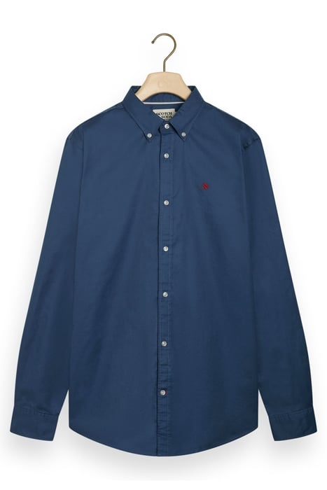 ESSENTIAL SOLID OXFORD SHIRT STORM BLUE 4
