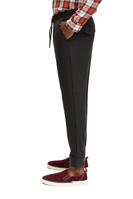 SEASONAL - RELAXED SLIM BRUSHED WOOL BLEND PLEATED JOGGER VI 6