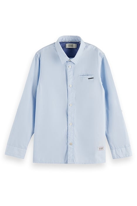 CLASSIC YARN-DYED SHIRT IN ORGANIC COTTON BLUE STRIPE 6