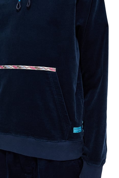 CORDUROY HOODIE STEEL 7