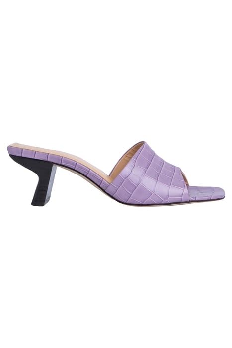 LILY LILAC CROCO EMBOSSED LEATHER 1
