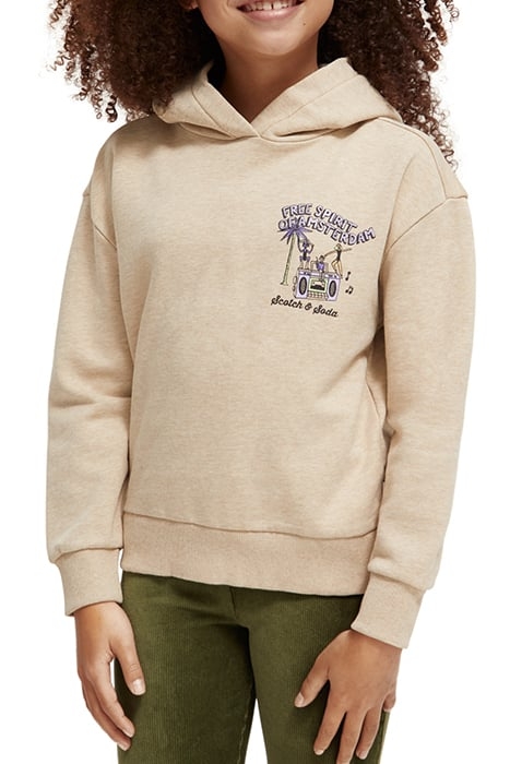 LOOSE-FIT ARTWORK SWEATSHIRT GREY MELANGE 1