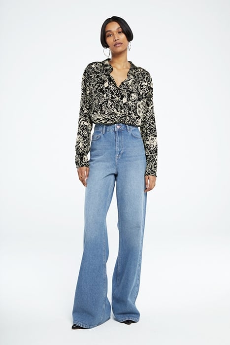 SUNRISE BLOUSE BLACK/WARM WHITE 2