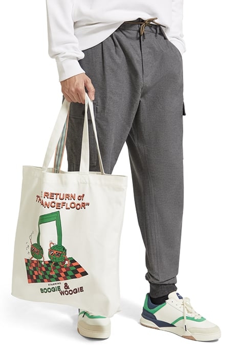 CANVAS ARTWORK TOTE WHITE 3