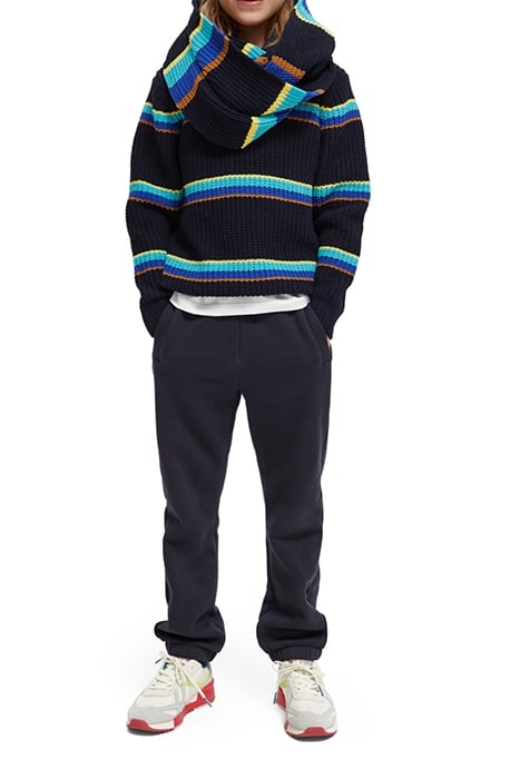 YARN-DYED STRIPE CHENILLE PULLOVER COLOURFUL STRIPE 3