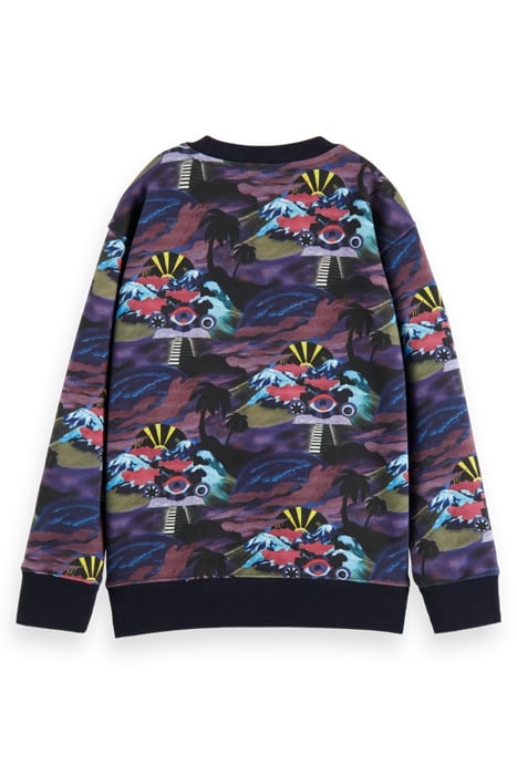 RELAXED FIT ALL-OVER PRINTED SWEATSHIRT COLOURFUL SCENERY 5