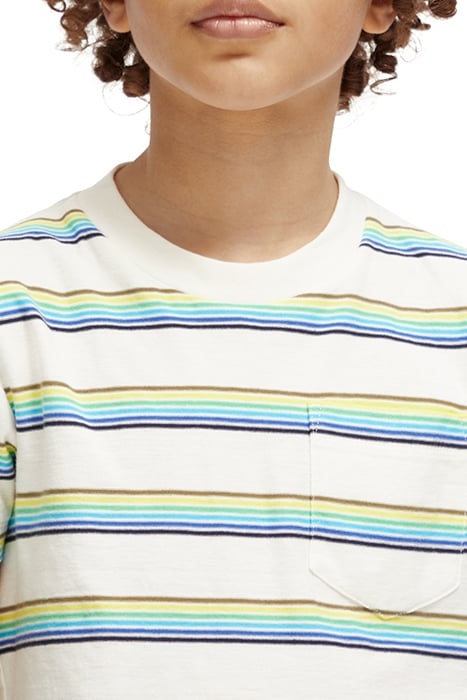 RELAXED FIT YARN-DYED STRIPE T-SHIRT IN ORGANIC COTTON ECRU 6
