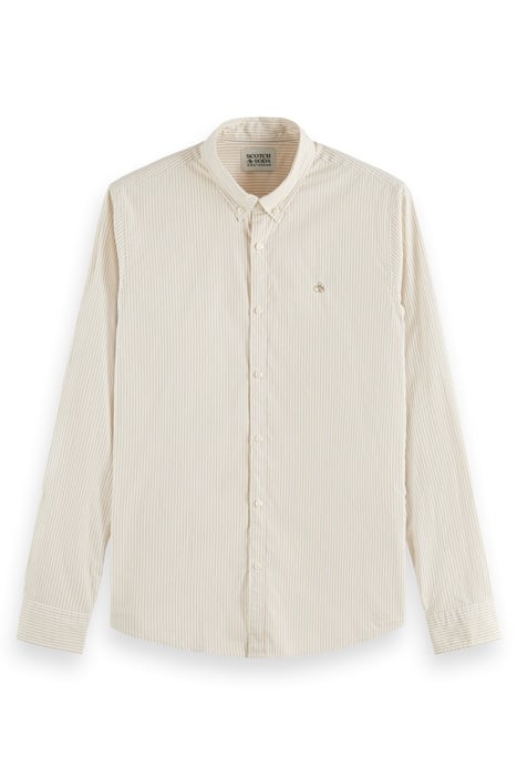 ESSENTIAL STRIPE POPLIN SHIRT STONE OFF WHITE STRIPE 4