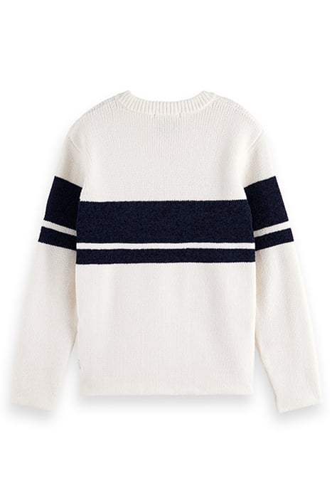 CHENILLE ARTWORK PULLOVER ECRU 5