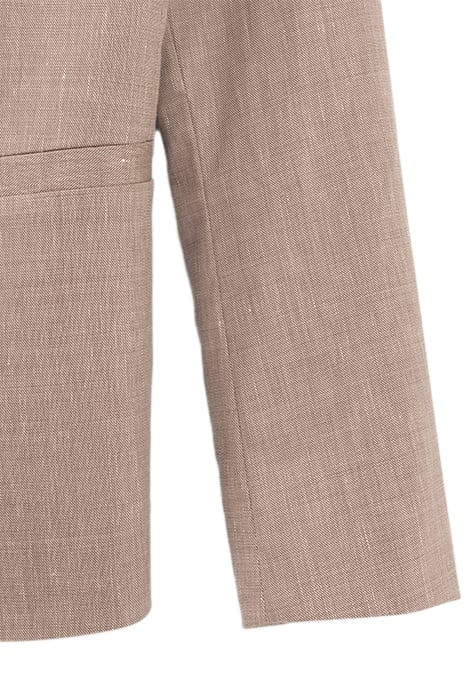 BEIGE SEMI-PLAIN SUIT JACKET 3